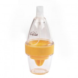 ALSANIDI, Orange Juicer, Portable Home Lemon Juicer, Transparent , Size 19 Cm