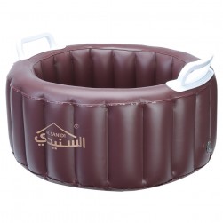 ALSANIDI, Foldable Camping platewashing Bucket, Foldable PVC water paiL, Brown, capacity 20 L