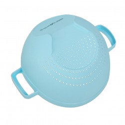 ALSANIDI, Plastic Portable rice and Vegetables strainer, Rice, Vegetables and fruits strainer, Turquoise, Size 20 Cm