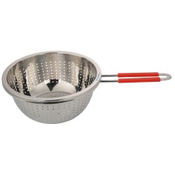 ALSANIDI, Stainless steel rice strainer, Rice, Vegetables and fruits strainer, Silver, Size 20 Cm