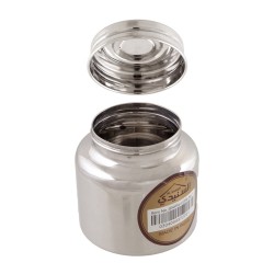 ALSANIDI, Indian Stainless steel Spices storage, Tea, coffee and sugar storage for trips, Silver, capacity 400 ml