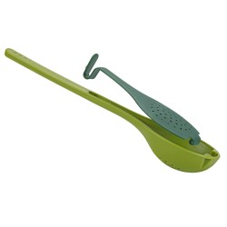 ALSANIDI, Plastic spices cooking spoon, Cooking Spoons, Green, Size 27 Cm