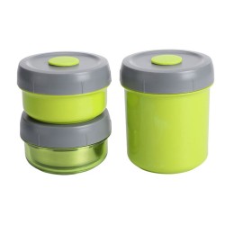 ALSANIDI, Food storage for work, Green, Set 3 pcs