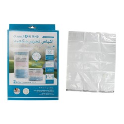 ALSANIDI, Vacuum Suction Travel Storage Bag, Transparent , Size 80*38*100 Cm