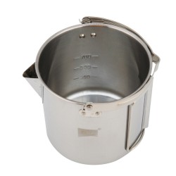 DPT, Stainless steel milk pot, Coffee pot, Silver, capacity 1 L