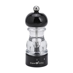 ALSANIDI, Manual pepper Grinder, Spices Grinder, Black, Size 5.7*14.8 Cm