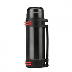 ALSANIDI, Stainless steel Thermos for tea and coffee, Tea and coffee Thermos for trips, Black, capacity 1500 ml