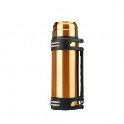 ALSANIDI, Stainless steel Thermos for tea and coffee, Tea and coffee Thermos for trips, Gold, capacity 1500 ml