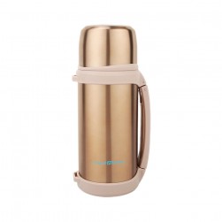 ALSANIDI, Hot and cold Stainless steel Thermos for tea and coffee, Tea and coffee Thermos for trips, Gold, capacity 1.5 L