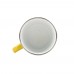السنيدي، كوب غضار نقش نجدي، كوب قهوة للرحلات والسفر، اصفر، سعة 750 مل