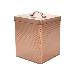 ALSANIDI, Habb Al-Romman Steel Spices Storage, Tea, coffee and sugar storage for trips, Coppery, Size 12*16*18 Cm