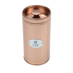 ALSANIDI, Steel Spices Storage, Tea, coffee and sugar storage for trips, Coppery, Size 11*22 Cm