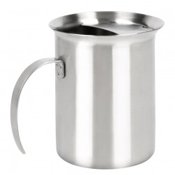 ALSANIDI, Stainless steel milk pot, Coffee pot, Silver, capacity 400 ml