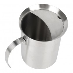 ALSANIDI, Stainless steel milk pot, Coffee pot, Silver, capacity 400 ml