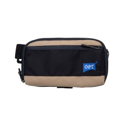 DPT, Travel personal purposes bag, Water Waterproof Personal Travel Bag, Black*Beige, Size 12*21*3 Cm