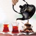 السنيدي، ابريق شاي غضار نقش مشجر، براد شاي، اسود، سعة 2 لتر