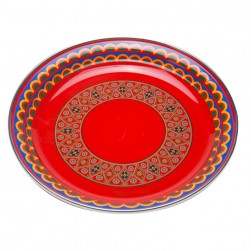 ALSANIDI, Najdi Inscription plate, Najdi Inscription Chinko plate, Red, Size 30 Cm