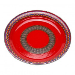 ALSANIDI, Najdi Inscription plate, Najdi Inscription Chinko plate, Red, Size 30 Cm