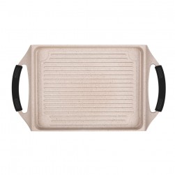 DPT, Grill pan, Burger Grill Saj, Beige, Size 27*47*2.2 Cm