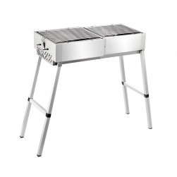 DPT, Portable grill, Outdoor grill, Silver, Size 30*60*65 Cm