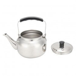 ALSANIDI, korean teapot, Stainless steel teapot, Silver, capacity 1.35 L