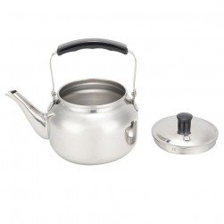 ALSANIDI, korean teapot, Stainless steel teapot, Silver, capacity 2.1 L