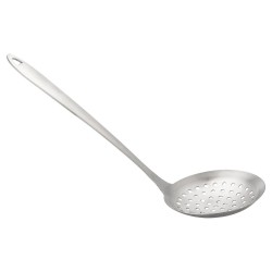 ALSANIDI, Stainless steel cooking spoon, Kitchen spoons, Silver, Size 36.3 Cm