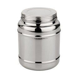 ALSANIDI, Indian Stainless steel Spices storage, Tea, coffee and sugar storage for trips, Silver, capacity 1850 ml