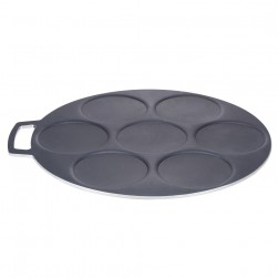 ALSANIDI, Pancake Saj, Crepe maker, Black, Size 40 Cm Thickness 5 ml