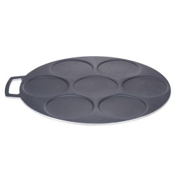 ALSANIDI, Pancake Saj, Crepe maker, Black, Size 45 Cm Thickness 5 ml