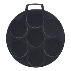 ALSANIDI, Pancake Saj, Crepe maker, Black, Size 50 Cm Thickness 5 ml