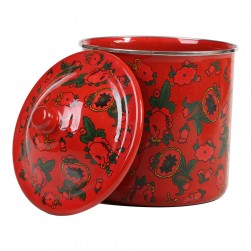 ALSANIDI, Popular inscription Spices storage, Tea, coffee and sugar storage for trips, Red, Size 16 Cm