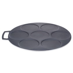 ALSANIDI, Pancake Saj, Crepe maker, Black, Size 45 Cm Thickness 6 ml