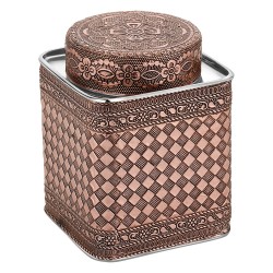 ALSANIDI, Indian Stainless steel Spices storage, Tea, coffee and sugar storage for trips, Bronze, Size 2