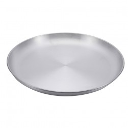 ALSANIDI, Aluminium plate, Trips plates, Silver, Size 32 Cm