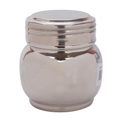 ALSANIDI, Indian Stainless steel Spices storage, Tea, coffee and sugar storage for trips, Silver, Size 9 Cm