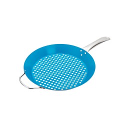 ALSANIDI, Grill pan, Burger Grill Saj, Turquoise, Size 30.5 Cm