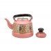 السنيدي، ابريق شاي غضار نقش نجدي، ابريق نجدي، وردي، سعة 1.7 لتر