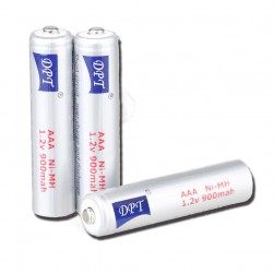 DPT, Rechargeable Flashlight Battery with a Capacity of 900 milliampere-hour., Gray, capacity 900 ml Ampere