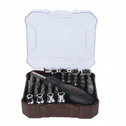 ALSANIDI, Versatile Wrench Set, Brown, Set 34 pcs