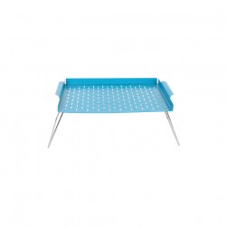 ALSANIDI, Galvanized iron utensiL drying table, Drying Rack, Turquoise, Size 30*45 Cm