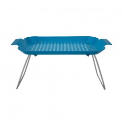 ALSANIDI, Galvanized iron utensiL drying table, Drying Rack, Turquoise, Size 50*30 Cm