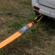 DPT, Towing Rope/Cable for Car, Emergency Towing Rope, Orang, Size 10Metre*10Cm load 15 Ton