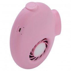 ALSANIDI, Portable Air Fan, Small Fan, Pink Light