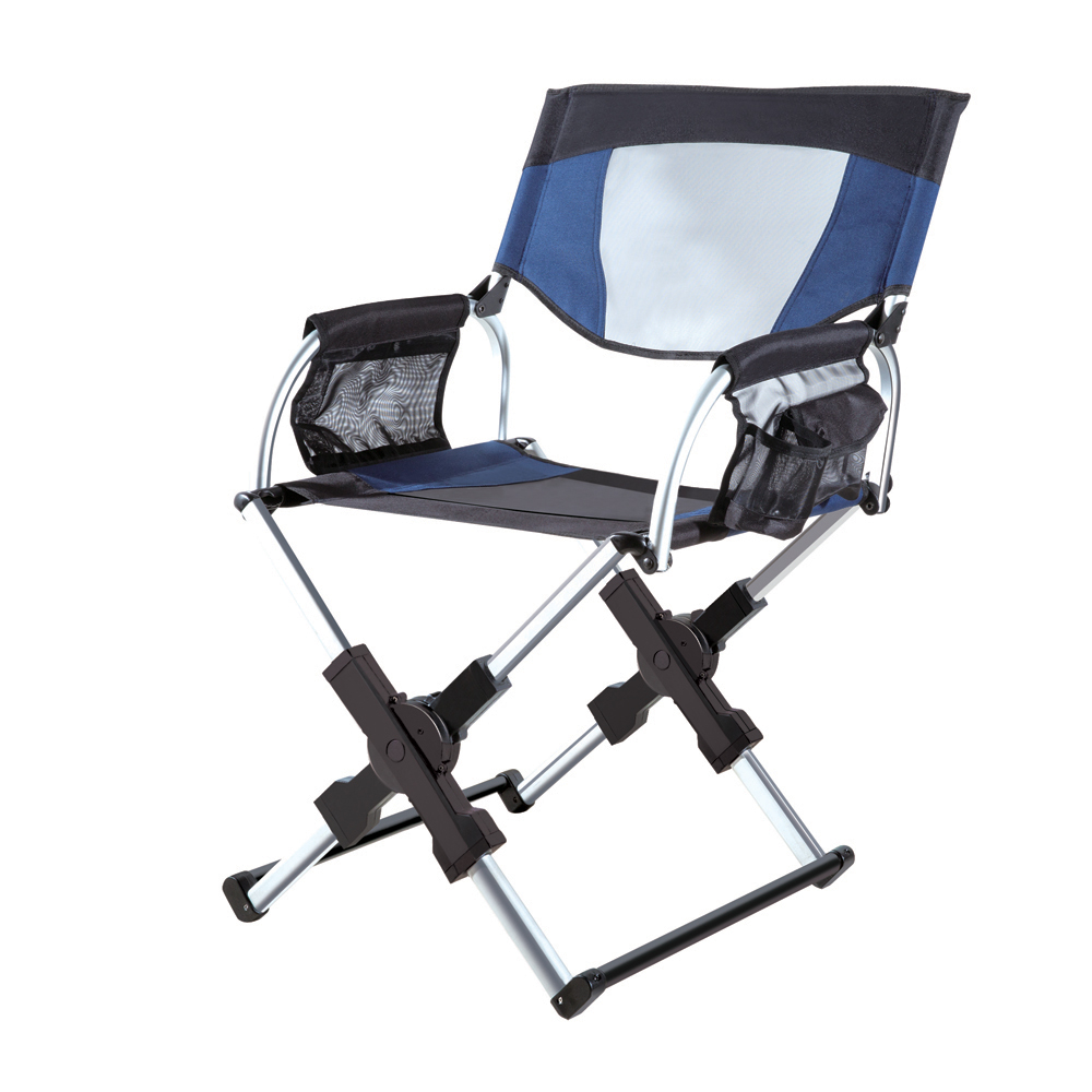 DPT, Foldable Camping Chair, Trips Chair, Black*Blue