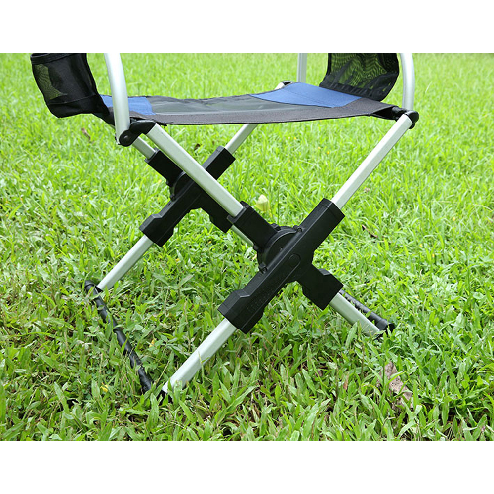 DPT, Foldable Camping Chair, Trips Chair, Black*Blue