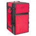 السنيدي، حقيبة توصيل الطعام، حقيبة توصيل الطلبات، احمر، سعة 55 لتر مقاس 35*41*63 سم
