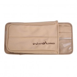 ALSANIDI, Sun shade organizer for car, Beige, Size 34.5*16*5Cm