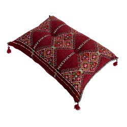 ALSANIDI, Heritage Cotton Backrest Support, Maroon , Size 45*60 Cm