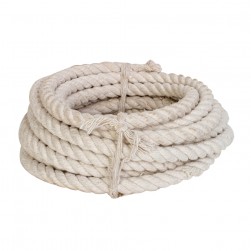 ALSANIDI, Pakistani cotton rope, Camping Rope, White, Thickness 16 mm